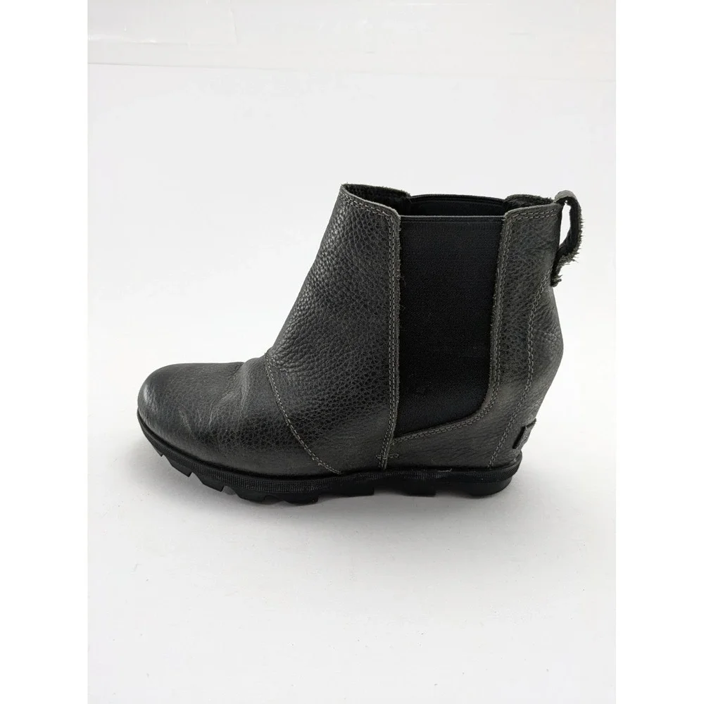 Womens Sorel Joan Of‎ Arctic Wedge II Gray Chelsea Boots NL3346-052 Size 9